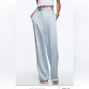 Men's wear style satin effect pants. XL